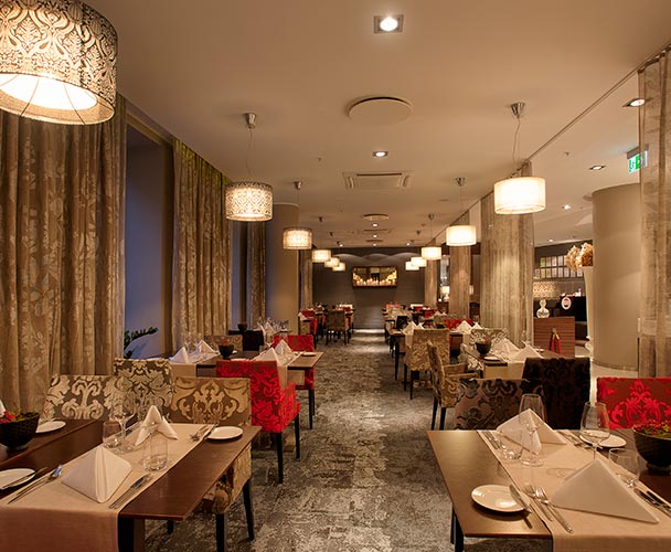 À la carte-restaurangen på Tallink Hotel Riga